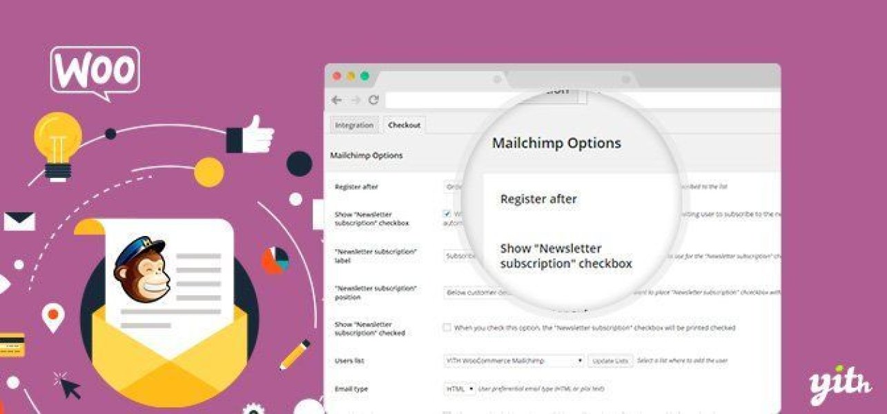 Подробнее о статье YITH WooCommerce Mailchimp Premium | Плагины WordPress