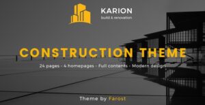 Подробнее о статье Karion — строительная WordPress тема | Темы WordPress