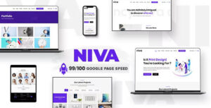 Подробнее о статье Niva — тема WordPress для креативного агентства | Темы WordPress