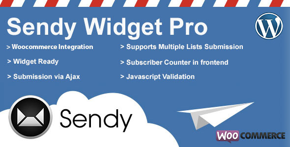 Подробнее о статье Sendy Widget Pro — виджет подписки на E-mail рассылку | Плагины WordPress