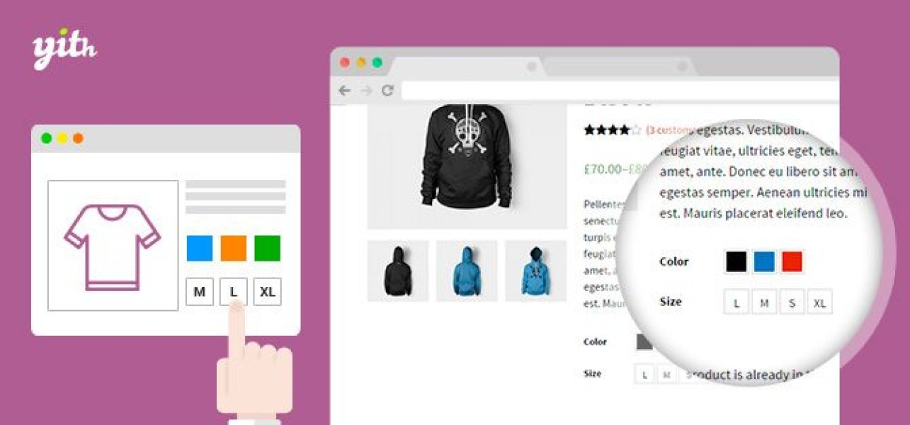 Вы сейчас просматриваете YITH WooCommerce Color and Label Variations Premium | Плагины WordPress