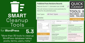 Подробнее о статье Smart Cleanup Tools — плагин для очистки базы данных WordPress | Плагины WordPress