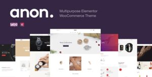 Подробнее о статье Anon — многоцелевая тема Elementor WooCommerce | Темы WordPress