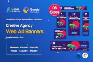 Подробнее о статье Creative, Startup Agency Banners HTML5 D60 — шаблон баннеров для стартапов и агентств | HTML шаблоны