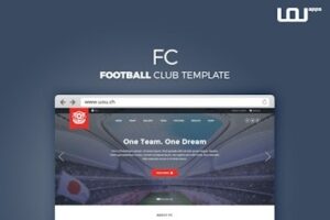 Подробнее о статье FC — Шаблон для футбольного клуба | HTML шаблоны