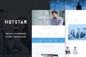 Подробнее о статье HotStar — многоцелевой HTML5 шаблон для бизнеса с чистым и стильным дизайном | HTML шаблоны