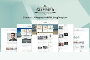 Подробнее о статье Glimmer — чистый и элегантный шаблон для блога | HTML шаблоны