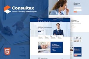 Подробнее о статье Consultax – шаблон HTML5 для финансовых и консалтинговых услуг | HTML шаблоны