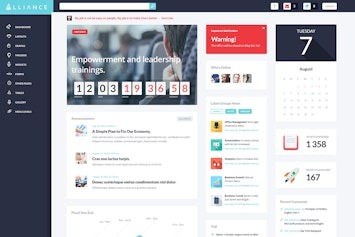 Подробнее о статье Alliance — HTML-шаблон для интранет и экстренет-систем | HTML шаблоны