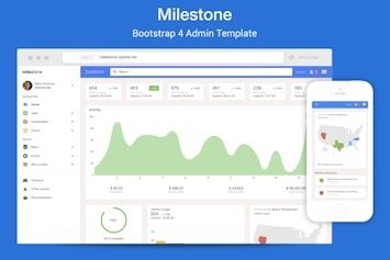 Вы сейчас просматриваете Milestone — шаблон для админ-панелей на Bootstrap 4 | HTML шаблоны