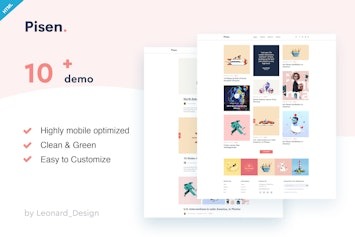 Вы сейчас просматриваете Pisend — минималистичный HTML5 шаблон для блога | HTML шаблоны