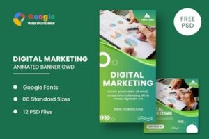 Подробнее о статье Business Digital Animated Banner GWD — анимированные баннеры для вашего бизнеса | HTML шаблоны