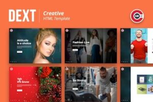 Подробнее о статье Dext — креативный многоцелевой HTML-шаблон для любых проектов | HTML шаблоны