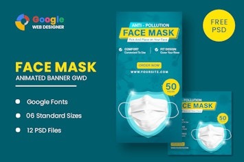 Вы сейчас просматриваете Face Mask Animated Banner — шаблон баннера для рекламы с анимацией | HTML шаблоны