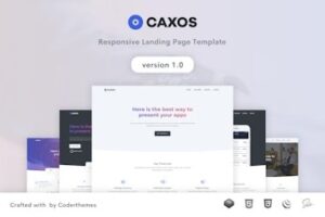 Подробнее о статье Caxos — современный шаблон для лендингов | HTML шаблоны