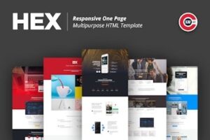 Подробнее о статье HEX — универсальный HTML шаблон для создания сайтов | HTML шаблоны