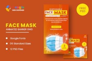 Подробнее о статье Face Mask Animated Banner — эффективный баннер для вашего бизнеса | HTML шаблоны