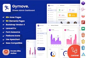 Подробнее о статье Gymove – универсальный шаблон панели администратора для фитнес-проектов | HTML шаблоны