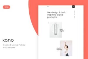 Подробнее о статье Kano – минималистичный HTML-шаблон для портфолио | HTML шаблоны