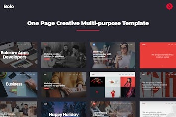 Подробнее о статье Bolo – универсальный одностраничный HTML-шаблон для креативных решений | HTML шаблоны
