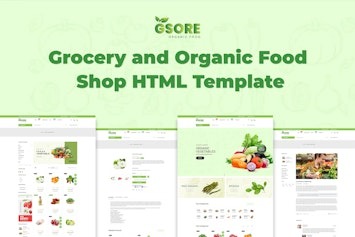 Подробнее о статье Gsore — HTML-шаблон для магазинов продуктов и органической еды | HTML шаблоны