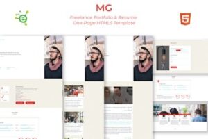 Подробнее о статье MG — HTML5-шаблон портфолио и резюме для дизайнеров и фрилансеров | HTML шаблоны