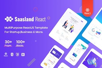 Подробнее о статье Saasland – многофункциональный шаблон для стартапов на React | HTML шаблоны