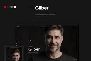 Подробнее о статье Gilber – шаблон для личного резюме и портфолио | HTML шаблоны