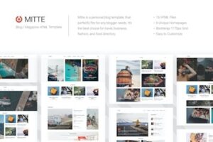 Подробнее о статье Mite — шаблон для блога и журнала в минималистичном стиле | HTML шаблоны