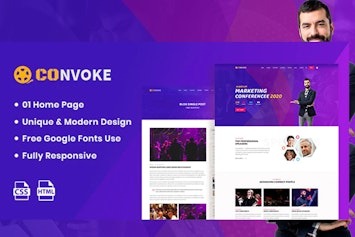 Вы сейчас просматриваете Convoke – шаблон для мероприятий и конференций на HTML5 | HTML шаблоны