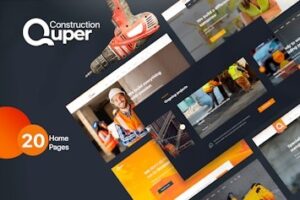 Подробнее о статье Quper – шаблон для строительных компаний на HTML5 и CSS3 | HTML шаблоны