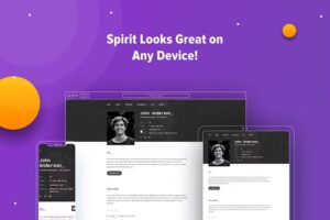 Подробнее о статье SpirIT — HTML-шаблон для портфолио и резюме | HTML шаблоны