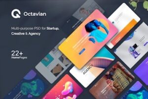 Подробнее о статье Octavian — многоцелевой креативный HTML5 CSS3 шаблон | HTML шаблоны