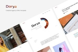 Подробнее о статье Dorya – HTML-шаблон для современных креативных агентств | HTML шаблоны