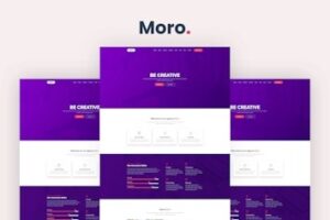 Подробнее о статье Moro – одностраничный шаблон с параллакс-эффектом | HTML шаблоны