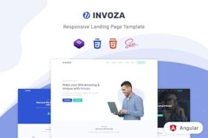 Подробнее о статье Invoza — современный шаблон лендинга на Angular 10 | HTML шаблоны