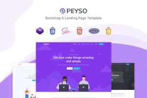 Подробнее о статье Peyso — универсальный шаблон для стартапа на Bootstrap 5 | HTML шаблоны