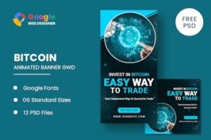 Подробнее о статье Crypto Currency Animated Banner Google Web Designe — баннеры для криптовалюты | HTML шаблоны