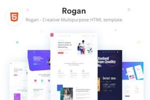 Подробнее о статье Rogan — креативный многоцелевой HTML-шаблон с поддержкой RTL | HTML шаблоны