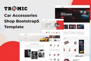 Подробнее о статье Tromic — шаблон для онлайн-магазина автотоваров на базе Bootstrap 5 | HTML шаблоны