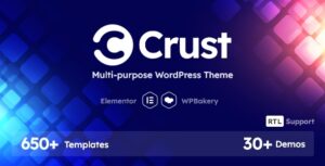 Подробнее о статье Crust — универсальная WordPress тема для бизнеса и креативных проектов | Темы WordPress