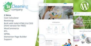 Подробнее о статье Cleaning Services — профессиональная WordPress-тема для бизнеса в сфере уборки | Темы WordPress