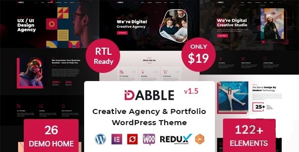 Подробнее о статье Dabble — WordPress-тема для креативных агентств и портфолио | Темы WordPress