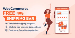 Подробнее о статье WooCommerce Free Shipping Bar — статус бесплатной доставки WordPress | Плагины WordPress