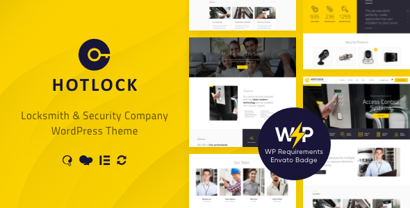 Подробнее о статье HotLock — тема WordPress для компаний в сфере слесарных и охранных услуг | Темы WordPress