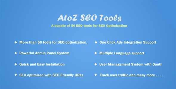 Вы сейчас просматриваете AtoZ SEO Tools — веб инструменты для поисковой оптимизации | Скрипты и программы