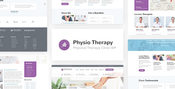 Подробнее о статье Physio — тема WordPress для медицинских и терапевтических сайтов | Темы WordPress