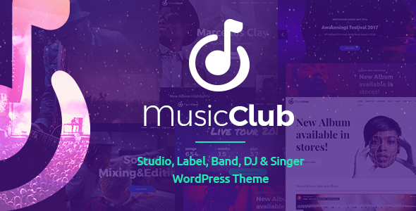 Подробнее о статье Music Club – WordPress-тема для музыкантов, групп и фестивалей | Темы WordPress