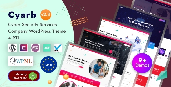 Подробнее о статье Cyarb — современная WordPress-тема по кибербезопасности | Темы WordPress
