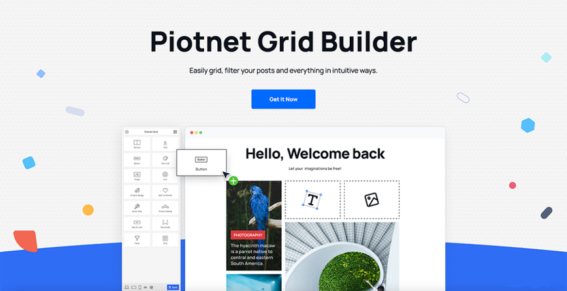 Подробнее о статье Piotnet Grid Builder — плагин для создания гибких и удобных сеток контента | Плагины WordPress